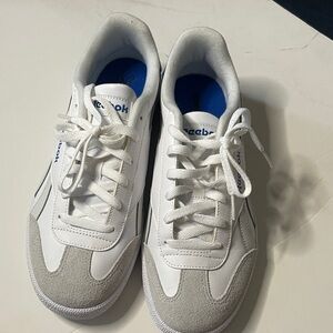 Reebok White and Gray Men's Low-Top Sneakers
